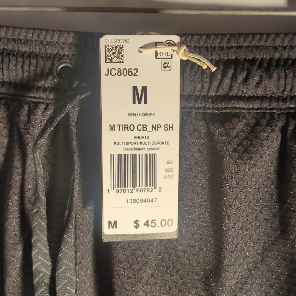 NWT Adidas Men's House Of Tiro Nations Pack Black Green & White Shorts Is Medium - Picture 8 of 9